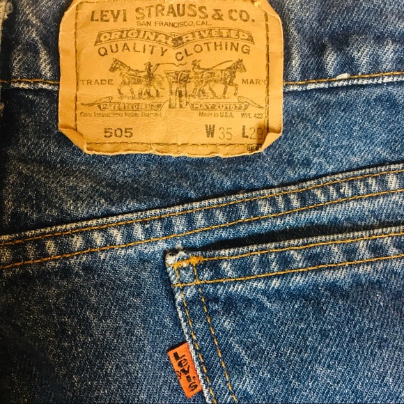 levis 505 orange tab jeans